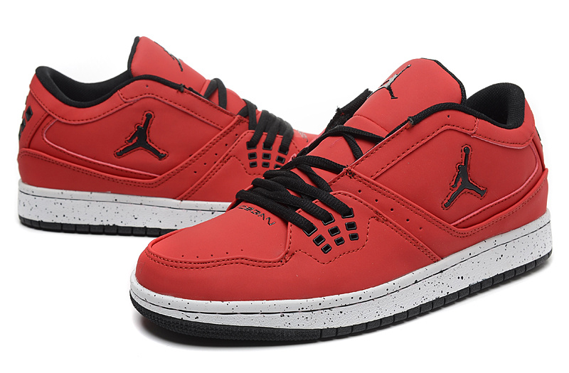 Latest Nike Air Jordan 1 Low Red Black Shoes - Click Image to Close