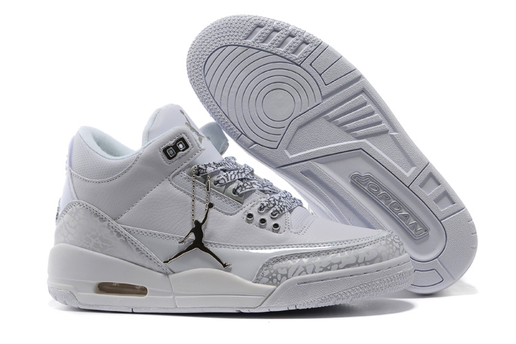 New Nike Air Jordan 3 Retro Grey Cement Shoes - Click Image to Close