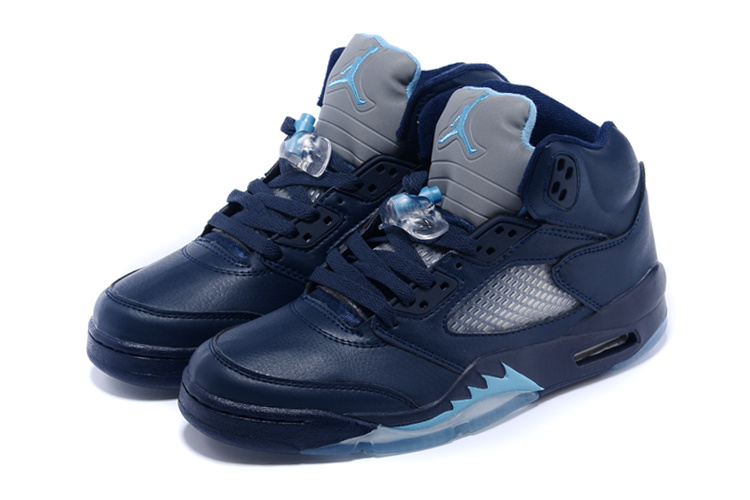 New Nike Air Jordan 5 Retro Sea Blue Shoes