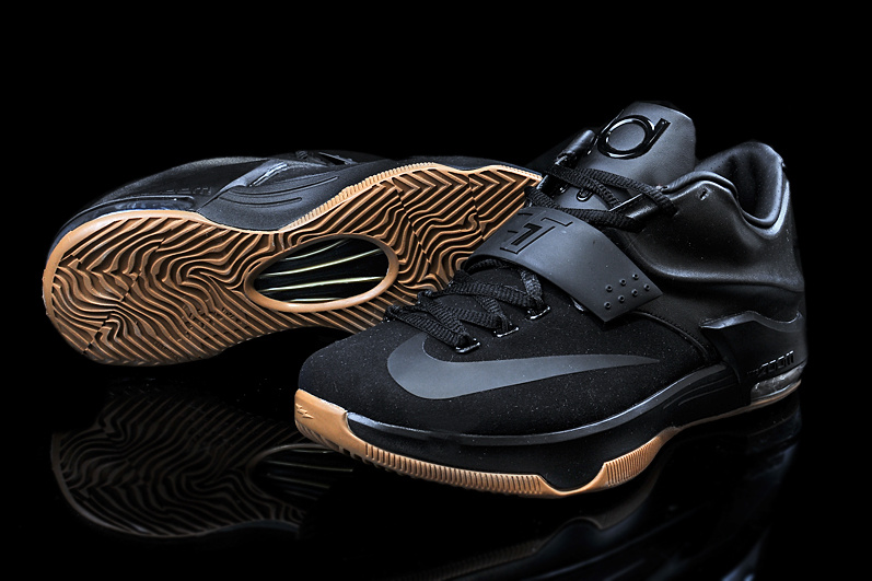 2015 Nike KD 7 All Black Basketball Shoes - Click Image to Close