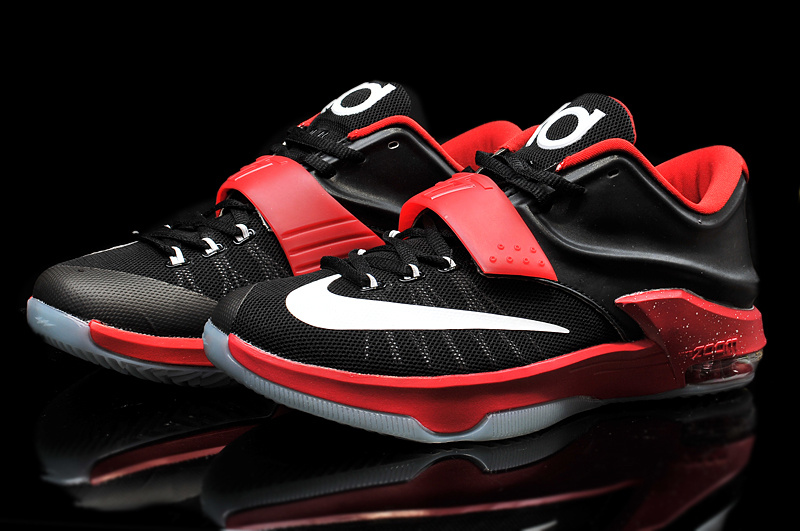 2015 Nike KD 7 Black Red Basketball Shoes - Click Image to Close