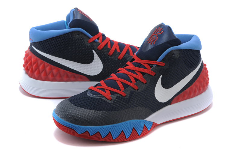 red white blue nike basketball shoes