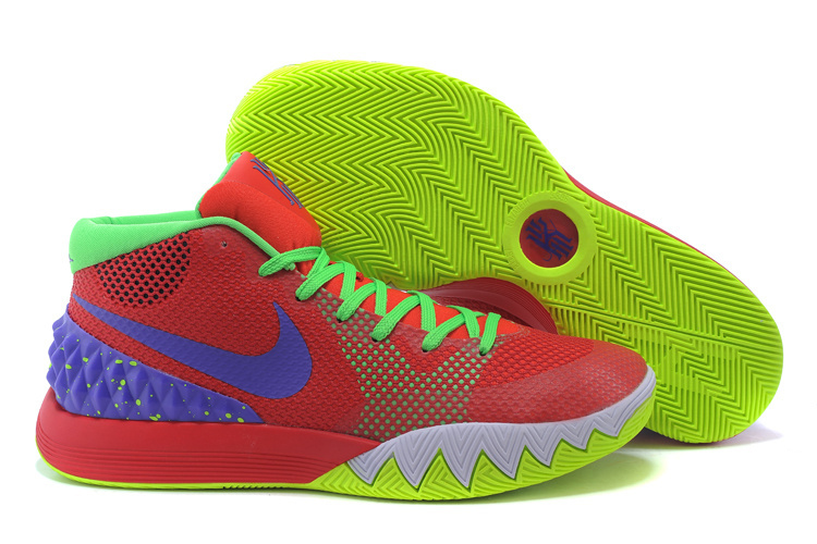 2015 Nike Kyrie 1 Red Green Blue Basketball Shoes - Click Image to Close