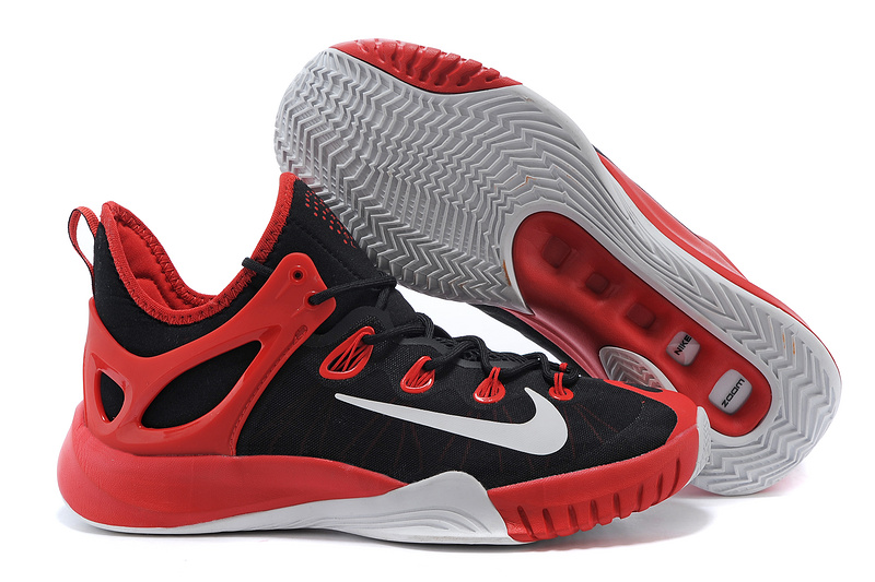 2015 Nike Paul George Team Shoes Black Red - Click Image to Close