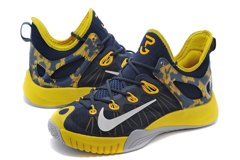 2015 Nike Paul George Team Shoes Black Yellow - Click Image to Close
