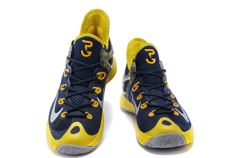 2015 Nike Paul George Team Shoes Black Yellow - Click Image to Close