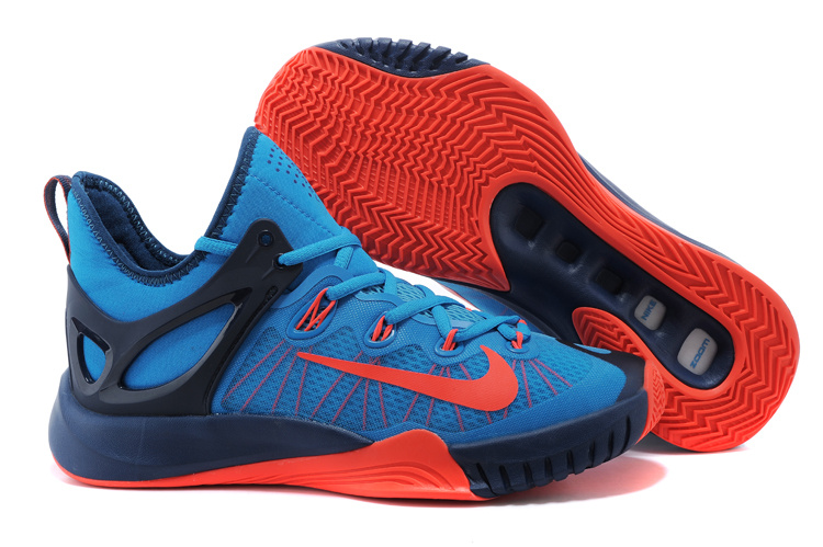 2015 Nike Paul George Team Shoes Blue Orange Black - Click Image to Close