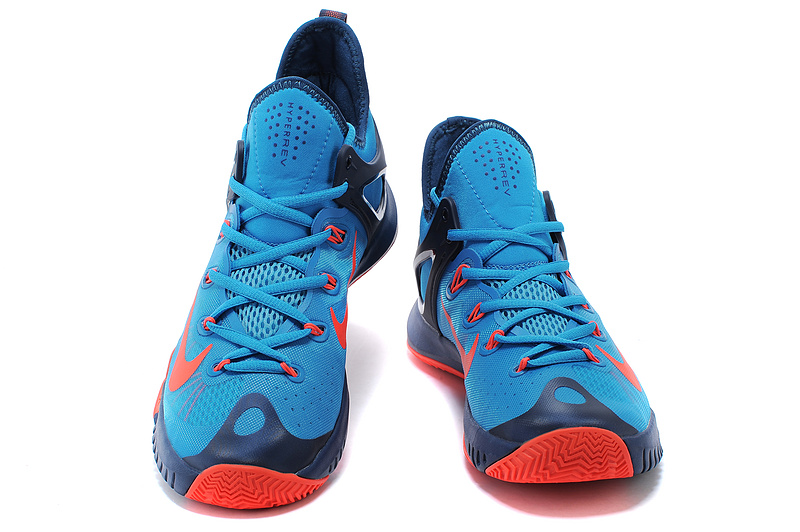 2015 Nike Paul George Team Shoes Blue Orange Black - Click Image to Close