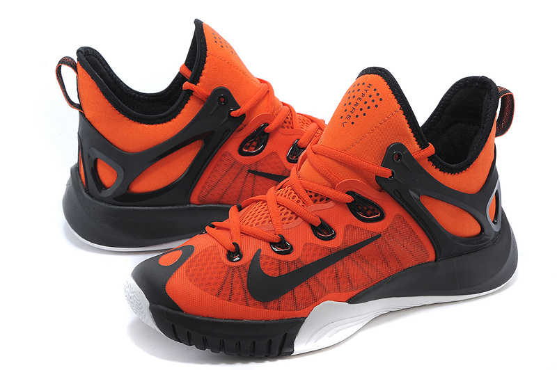 2015 Nike Paul George Team Shoes Orange Black White - Click Image to Close