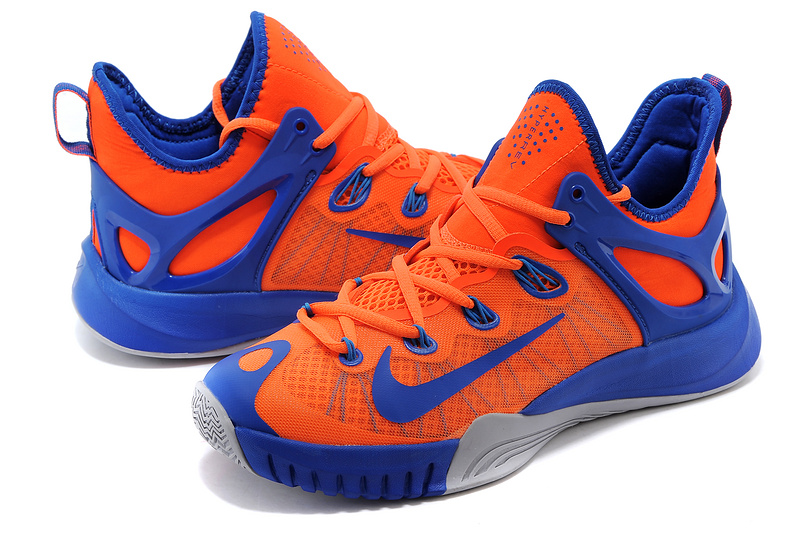 2015 Nike Paul George Team Shoes Orange Blue - Click Image to Close