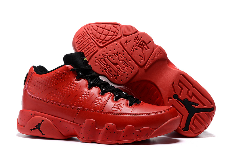 Nike Jordan 9 Low Chinese Red Black Shoes - Click Image to Close