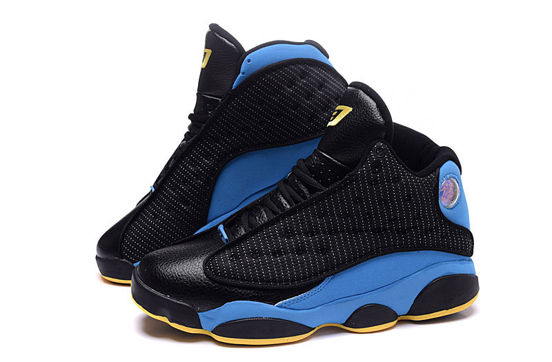 Nike's 2015 Jordan 13 Retro CP3 Hornets Black Blue Shoes - Click Image to Close