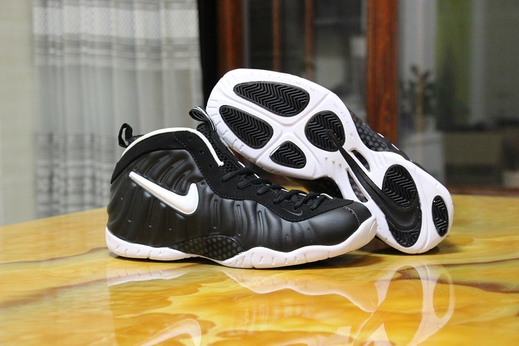 2016 Nike Air Foamposite One Black White Shoes - Click Image to Close