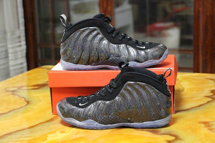 2016 Nike Air Foamposite One Grey Black Shoes - Click Image to Close