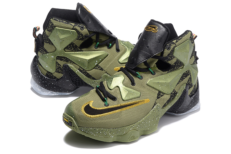 2016 Nike LeBron 13 Toronto All Star Army Shoes - Click Image to Close
