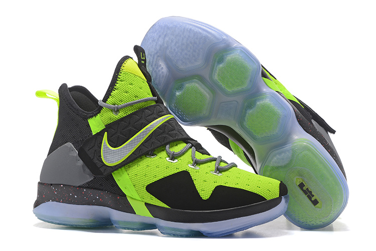 2017 Nike LeBron 14 Green Black Shoes - Click Image to Close