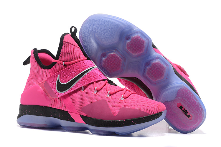 2017 Nike LeBron 14 Pink Black Shoes