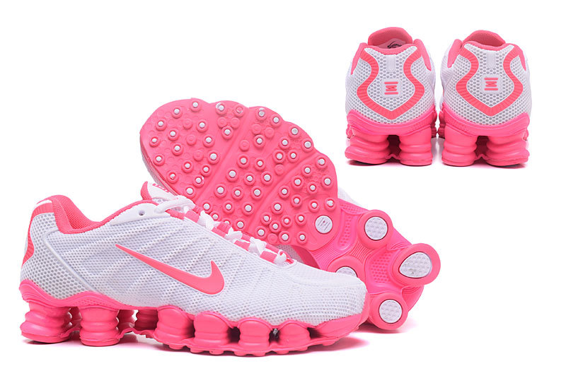 2017 Nike Shox TLX White Pink Shoes For Women