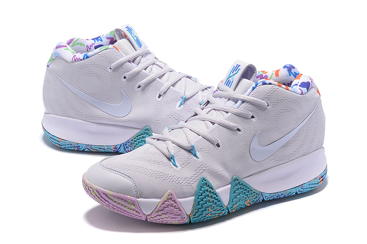 2018 new nike kyrie 4 easter white multicolor