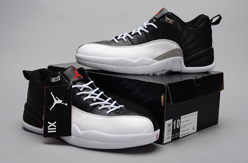 Nike Air Jordan 12 Low Black White Shoes