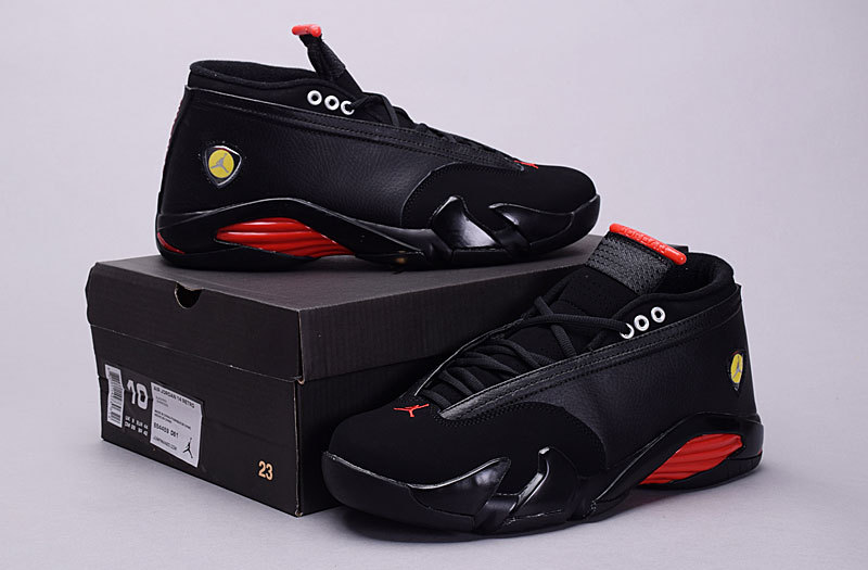 Nike Jordan 14 Low 30th Black Red Shoes - Click Image to Close