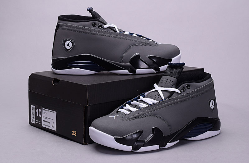 Nike Air Jordan 14 Low 30th Grey Black White Shoes