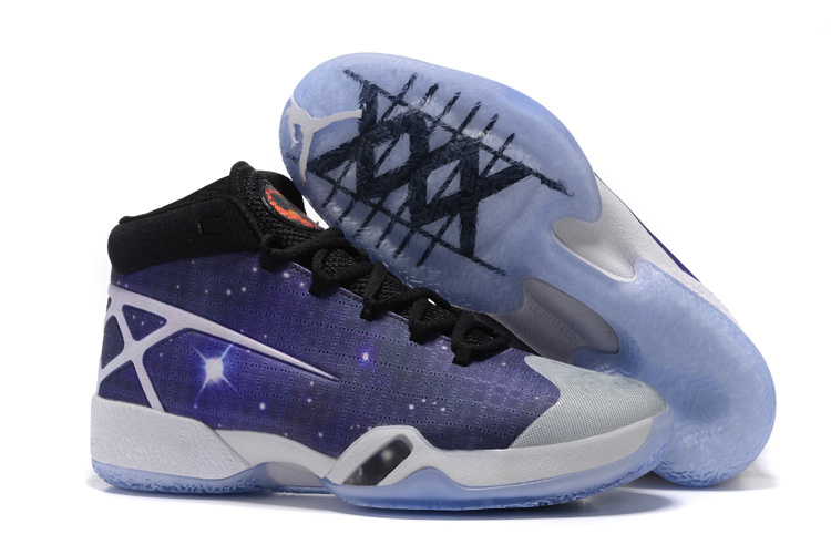 Air Jordan 30 Purple Black White Shoes - Click Image to Close