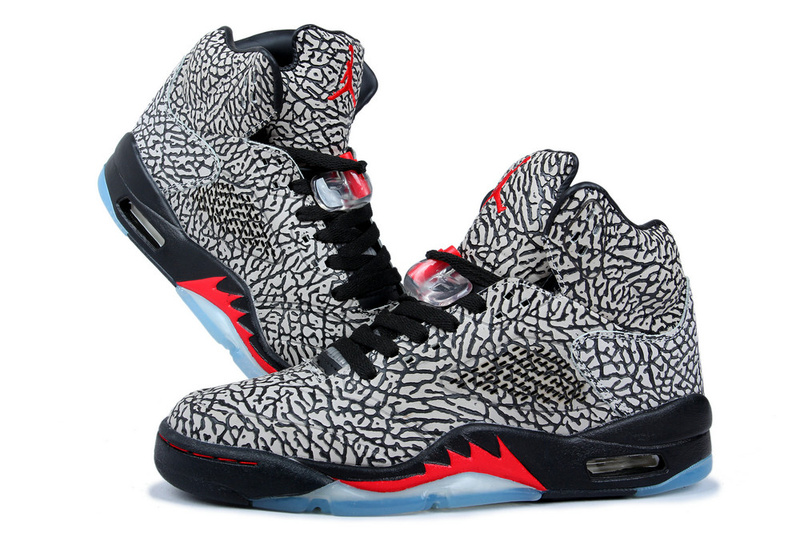 Nike Air Jordan 3LAB5 Elephant Cement Grey Black Red Shoes - Click Image to Close