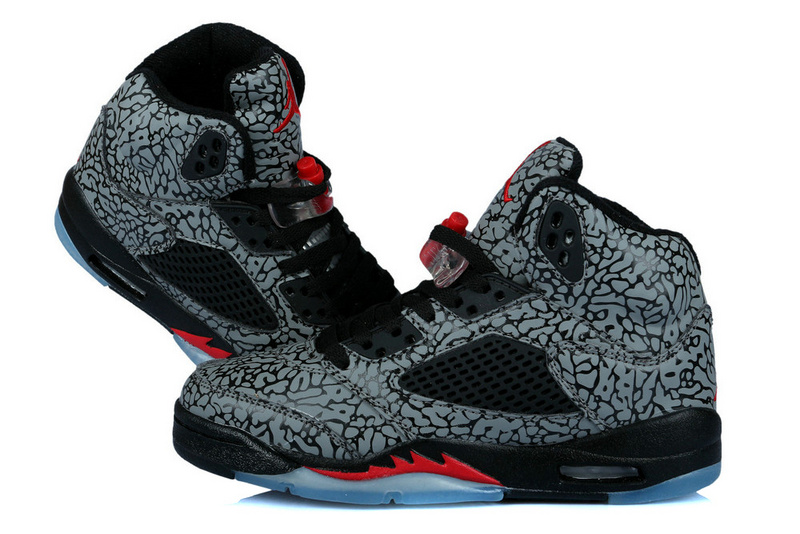 Nike Air Jordan 3LAB5 Womens Basketball Shoes Black Fire Red - Click Image to Close