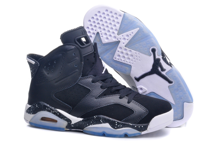 Nike Air Jordan 6 Oreo Black White For Women