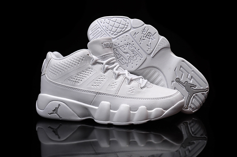 Nike Air Jordan 9 Low 30th All White Shoes