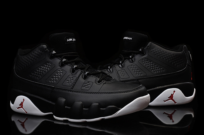 Nike Air Jordan 9 Low 30th Black White Shoes - Click Image to Close