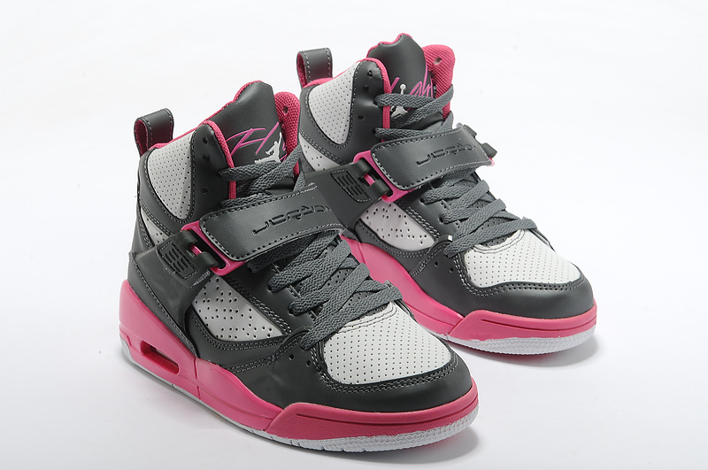 Nike Air Jordan Flight 4.5 Black Grey Red Womens Basketball Shoes
