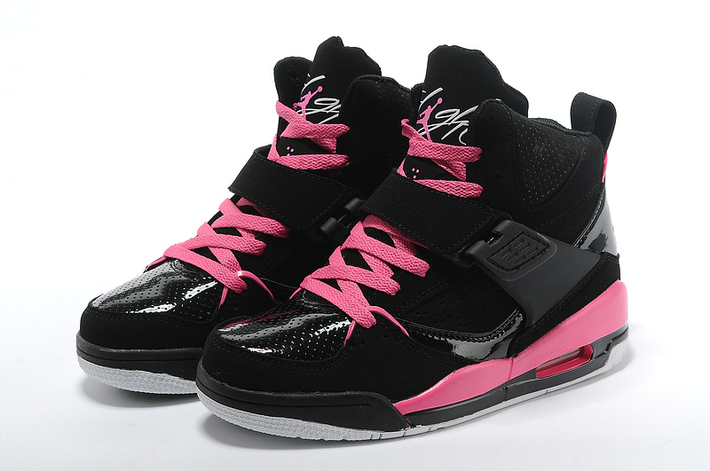 Nike Air Jordan Flight 4.5 Black Pink Womens Basketball Shoes