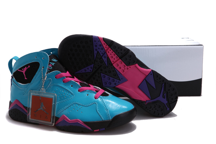 2015 Nike Air Jordan Blue Pink Black For Women - Click Image to Close