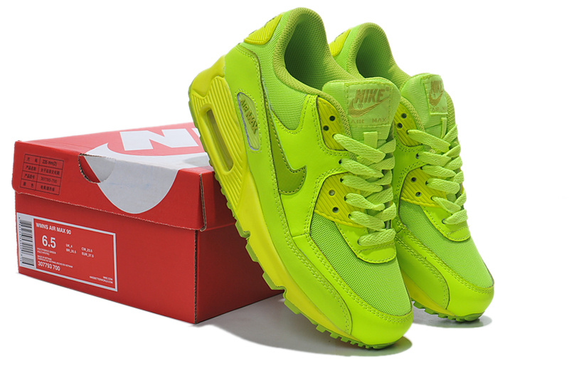 New Nike Air Max 90 307793 700 Fluorescent Green Shoes