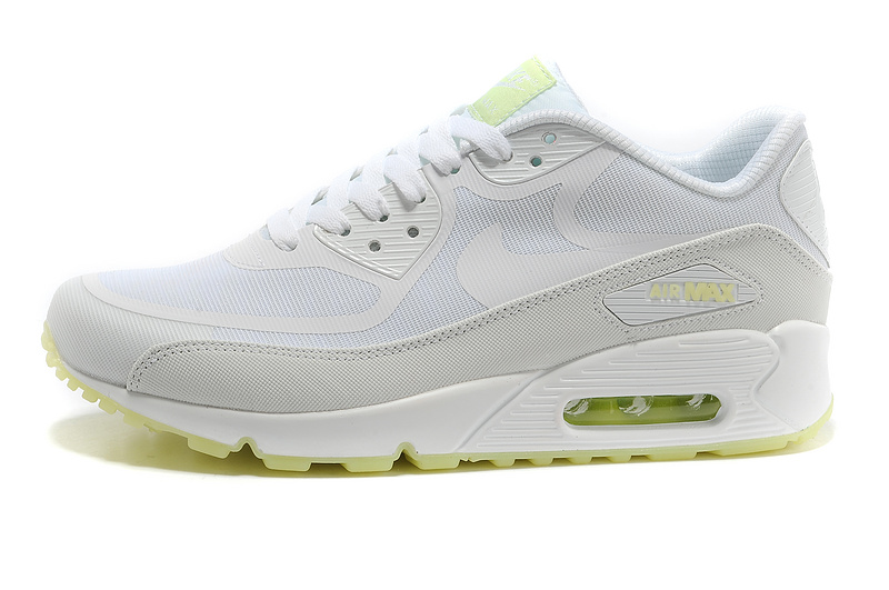 New Nike Air Max 90 All White Shoes - Click Image to Close