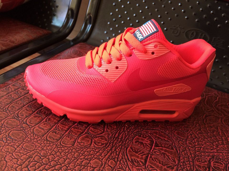 Nike Air Max 90 Mesh All Red Shoes