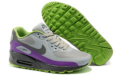 Nike Air Max 90 Mesh Grey Purple Black Shoes