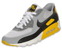 Nike Air Max 90 Mesh White Grey Yellow Black Shoes