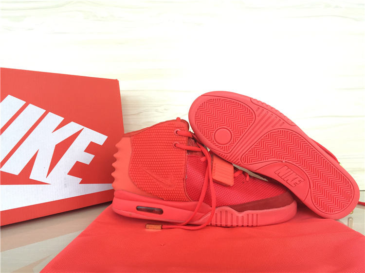 Air Yeezy 1 All Red Perfect Shoes
