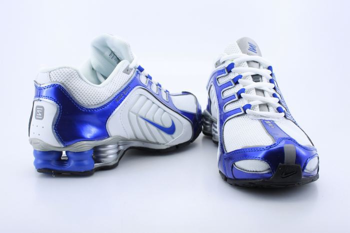 Authentic Nike Shox R5 White Blue For Men - Click Image to Close