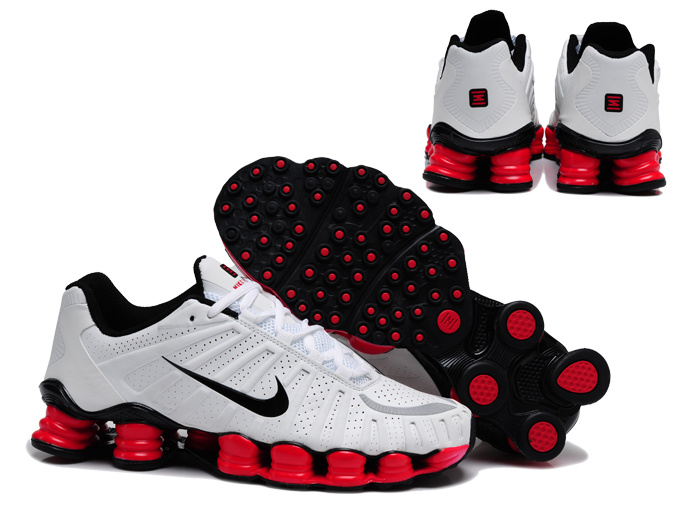 Authentic Nike Shox TL3 White Red Black For Men - Click Image to Close