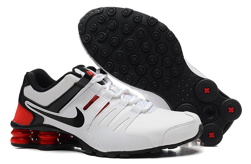 Cheap Nike Shox Current White Black Red For Men - Click Image to Close