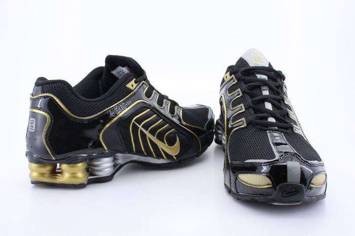 Cool Nike Shox R5 Black Gold For Men - Click Image to Close