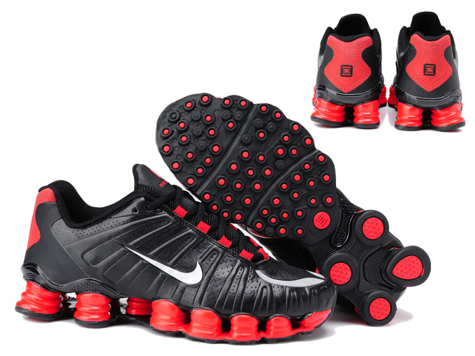 Cool Nike Shox TL3 Shoes Black Red For Men