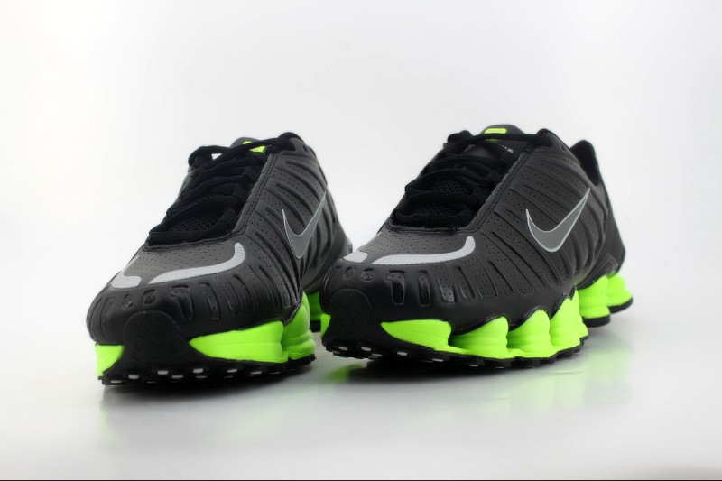 Cool Nike Shox TLX Shoes Black Fluorscent Green For Men