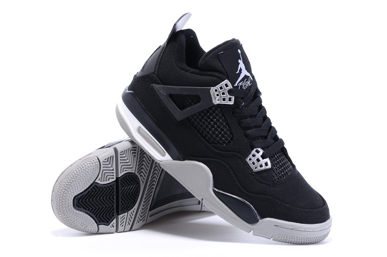 Eminem x Carhartt x Nike Air Jordan 4 Black White Shoes - Click Image to Close