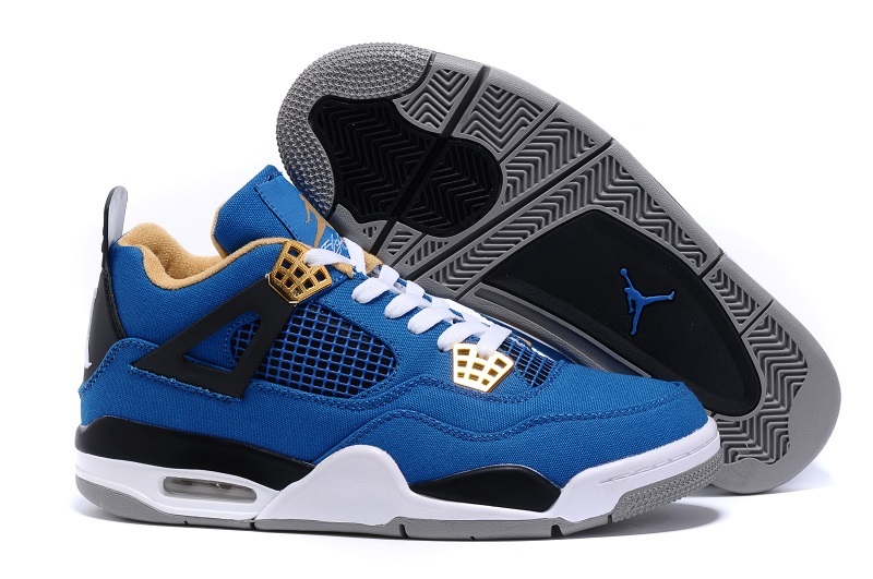 Eminem x Carhartt x Nike Air Jordan 4 Blue White Black Shoes