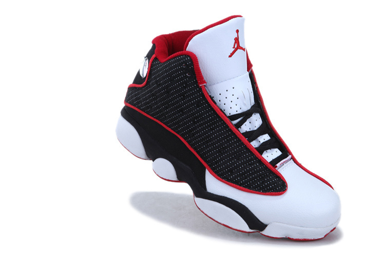 Nike Jordan 13 Womens Basketball Shoes White Black - Click Image to Close